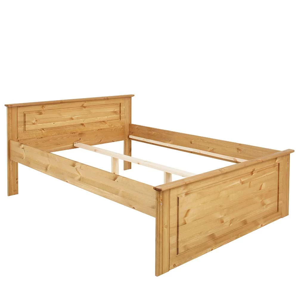 Holz Landhaus Doppelbett In Natur - Imressa 3 Holz Landhaus Doppelbett In Natur - Imressa