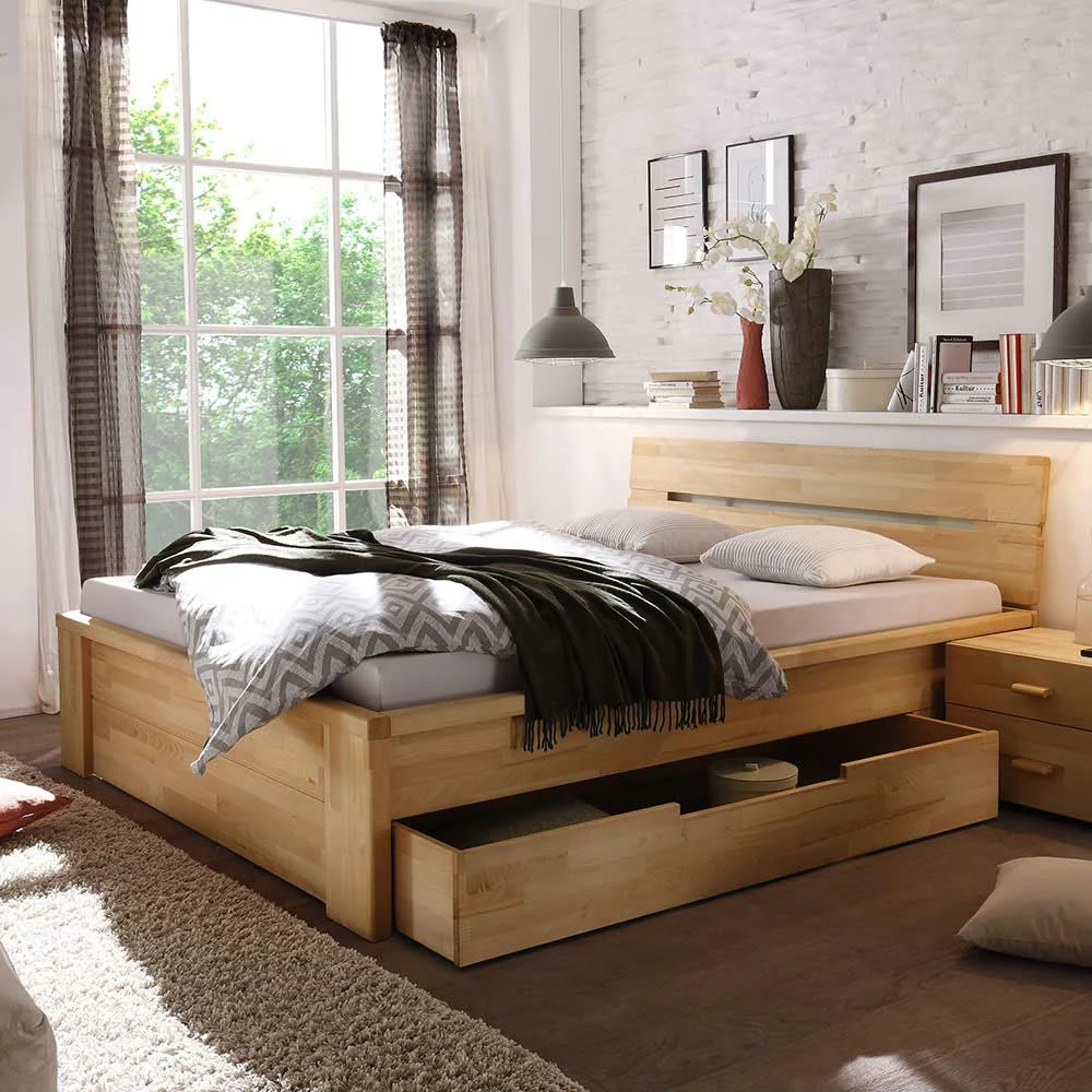 Holzbett Vergoma Mit Schubladen – Bild 3