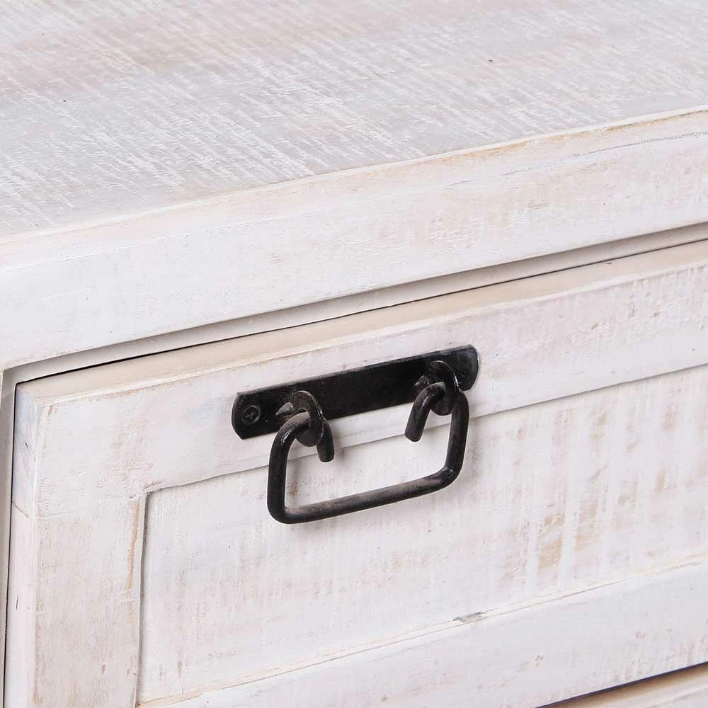 Industrial Schuhschrank In Weiß & Schwarz - Crenada – Bild 5