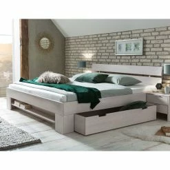 Kernbuche Scandi Doppelbett In Weiß - Paryra 11 Kernbuche Scandi Doppelbett In Weiß - Paryra -Renzo Shop kernbuche scandi doppelbett in weiss lackiert optional mit bettkasten paryra 03