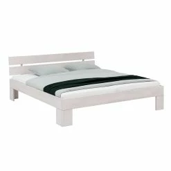 Kernbuche Scandi Doppelbett In WeiĂ - Paryra