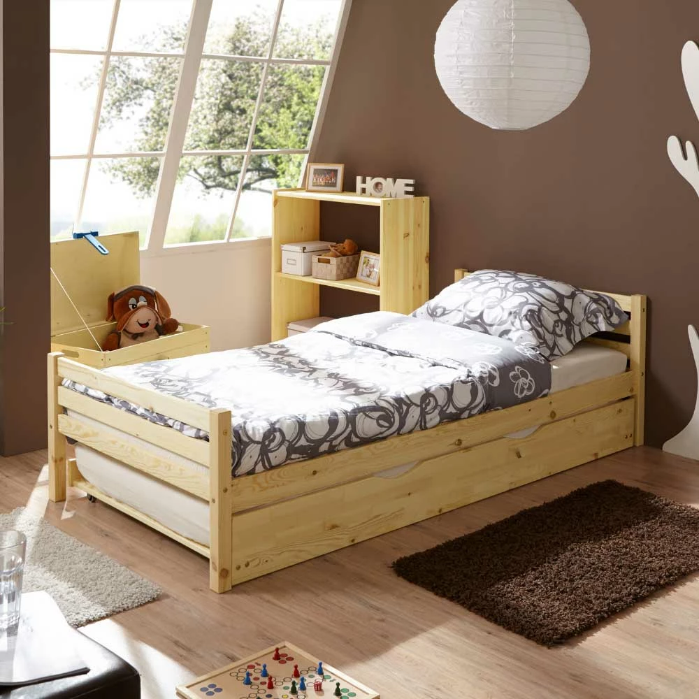 Kinderzimmer Bett Yoleans Aus Kiefer Massivholz – Bild 2