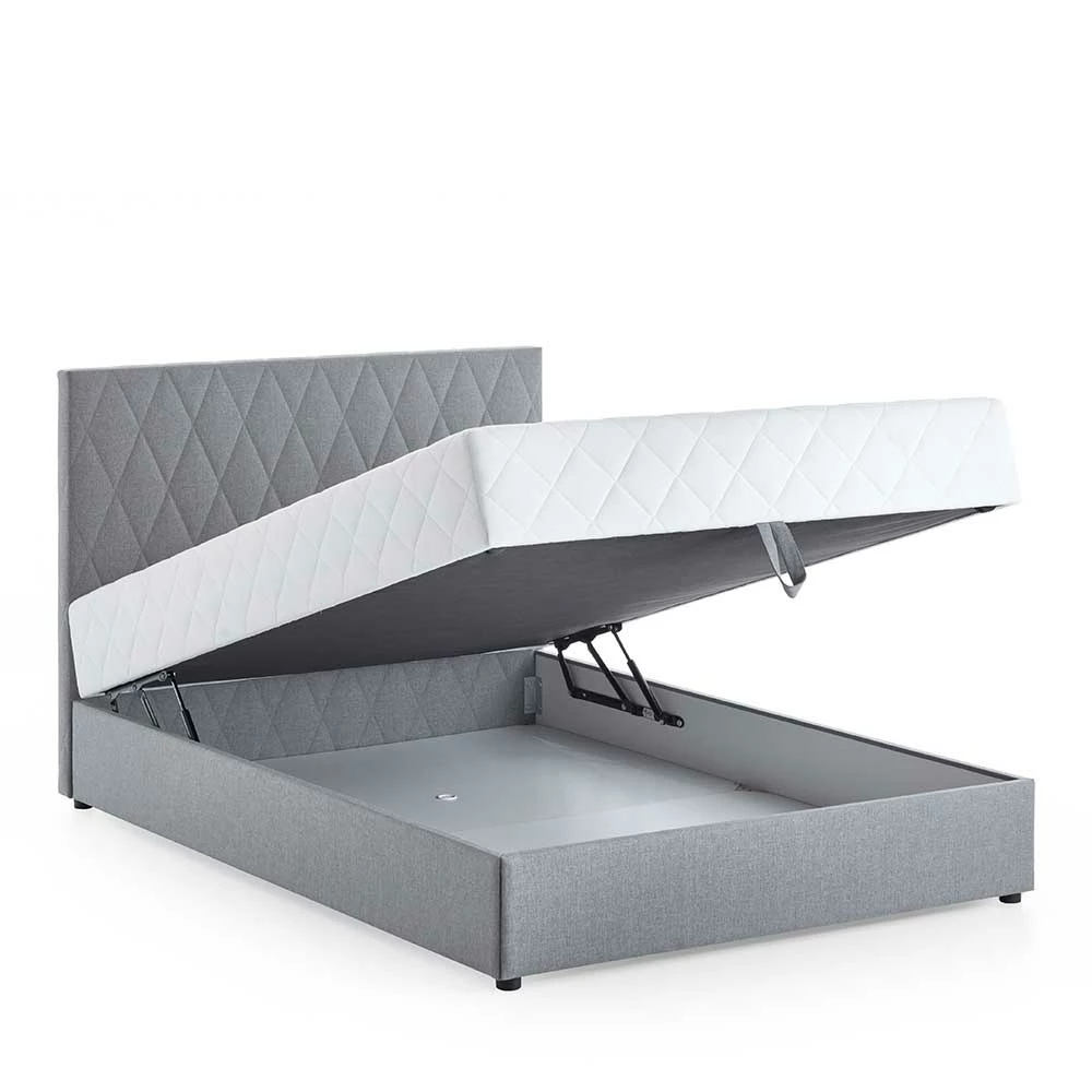 Komplettes Polsterbett H2 Mit Stauraum - Enda – Bild 6