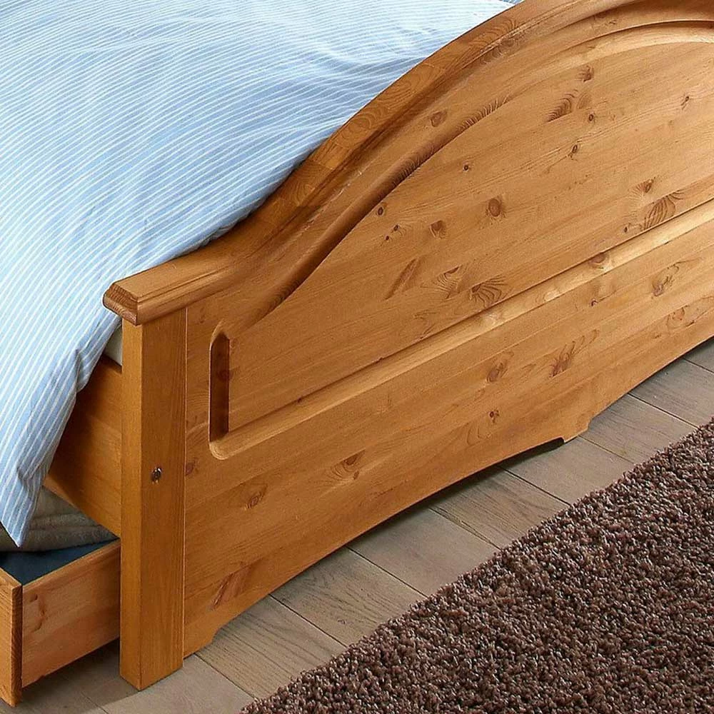 Landhaus Doppelbett Set In Kiefer - Vocoja (dreiteilig) â Bild 2