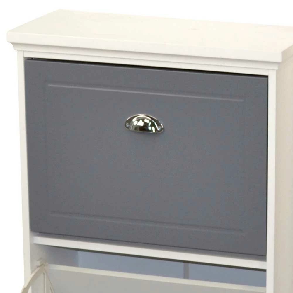 Landhaus Schuhkommode Mit Zwei Klappfächern - Vennas – Bild 5