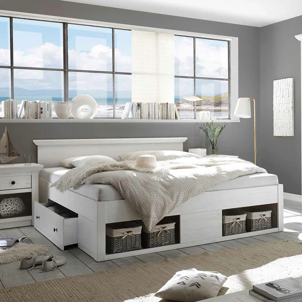 Landhaus Stauraumbett Chelles In 180x200cm – Bild 4