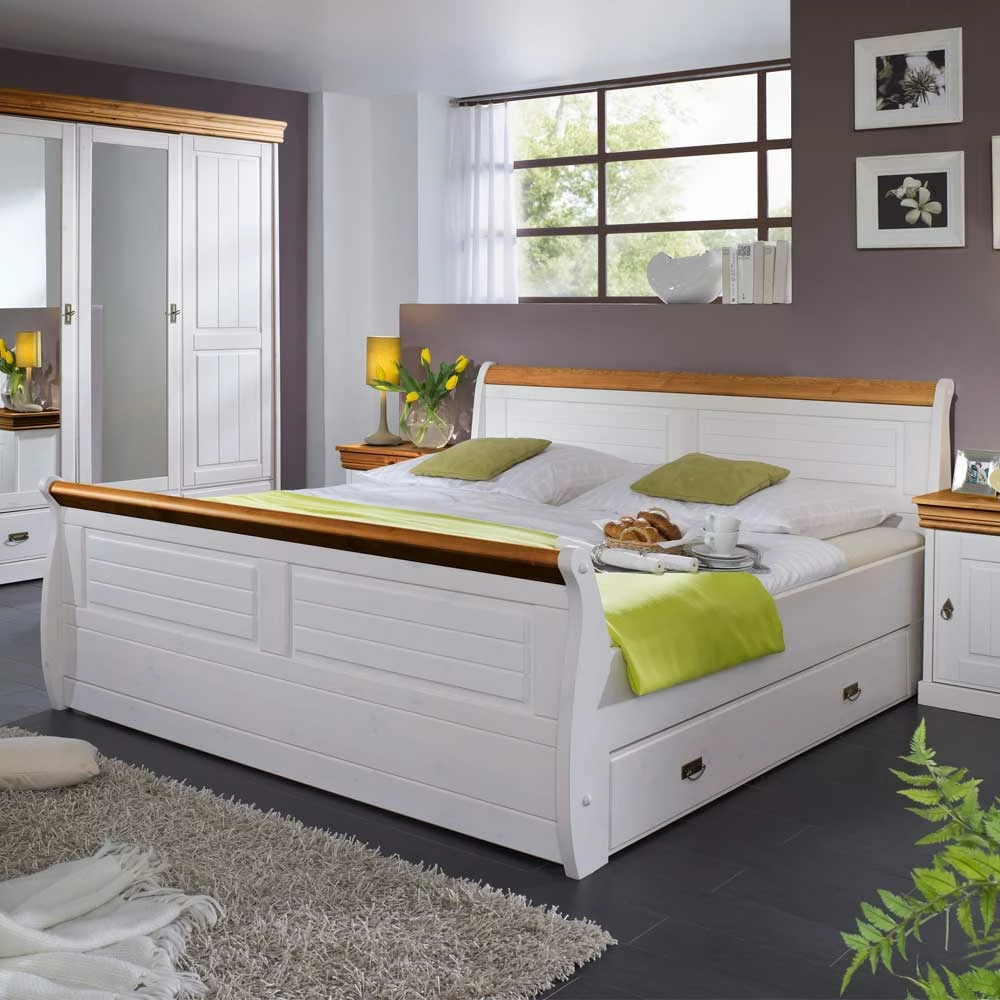 Landhausbett Sicilianu Aus Kiefer Massivholz â Bild 2