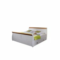 Landhausbett Sicilianu Aus Kiefer Massivholz