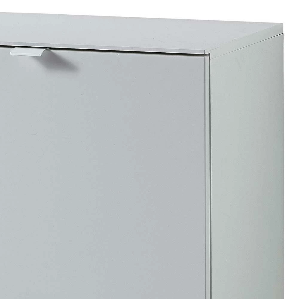 Lichtgrauer Klappenschrank Für Schuhe - Indiesta – Bild 4