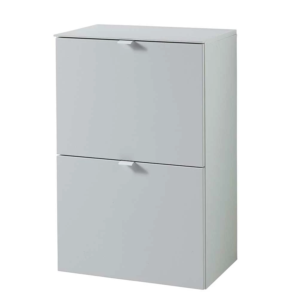 Lichtgrauer Klappenschrank Für Schuhe - Indiesta