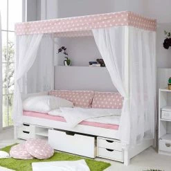 Mädchen Himmelbett Emyta Aus Kiefer Massivholz