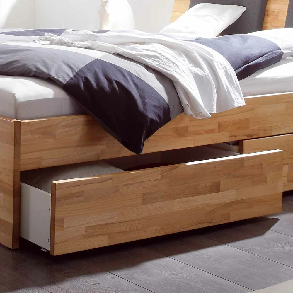 Massivholz-Doppelbett Brodivana Mit Bettschubladen – Bild 4