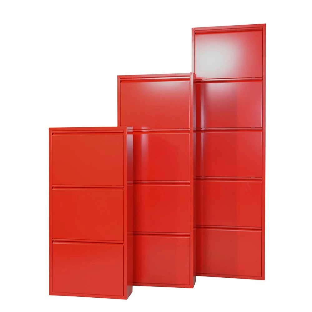 Metall Schuhschrank Greneca In Rot â Bild 2