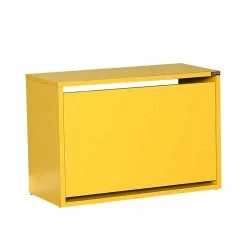 Moderner Schuhklappenschrank In Gelb - Beguine
