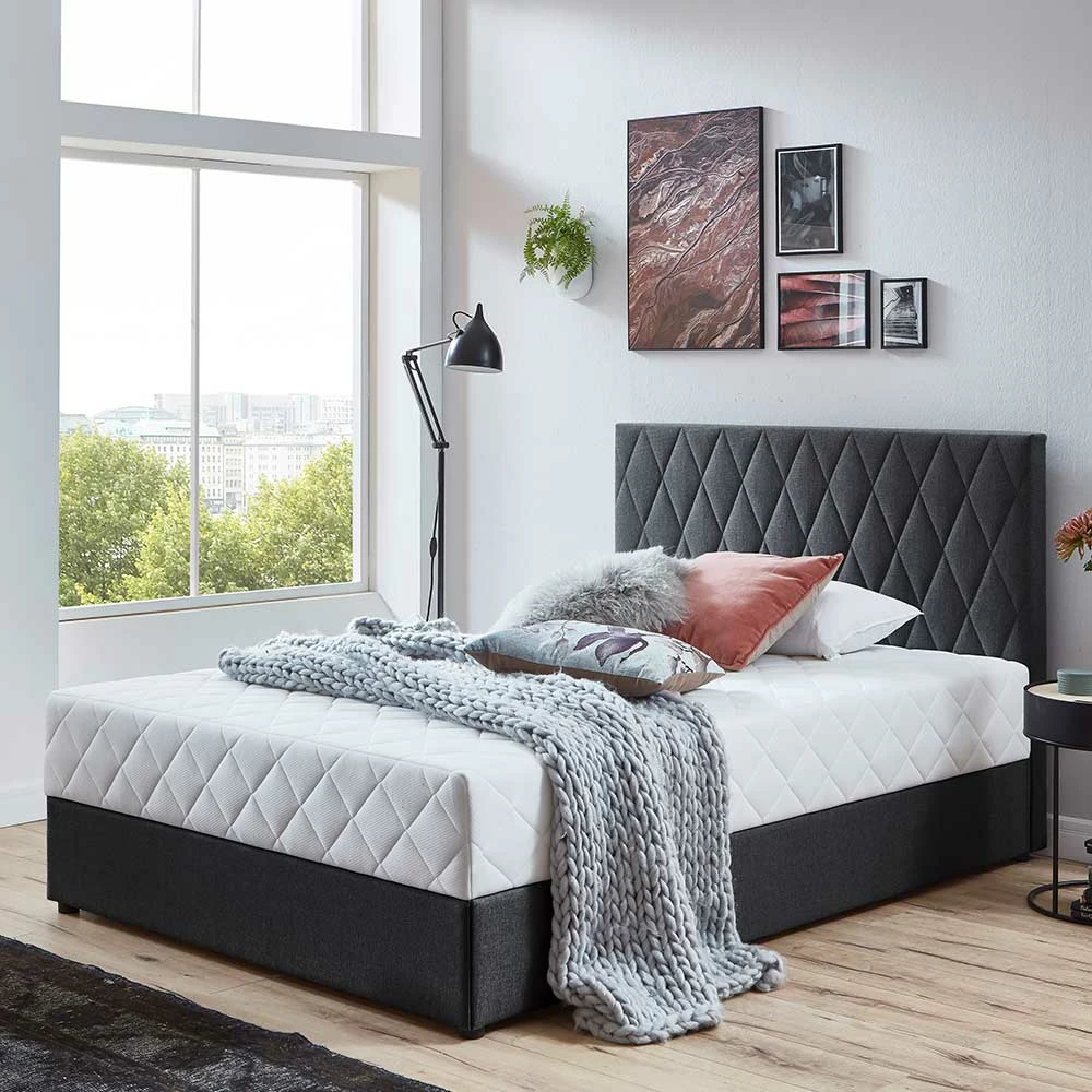 Polsterbett Mit Matratze H2 Und Bettkasten - Marianne – Bild 2