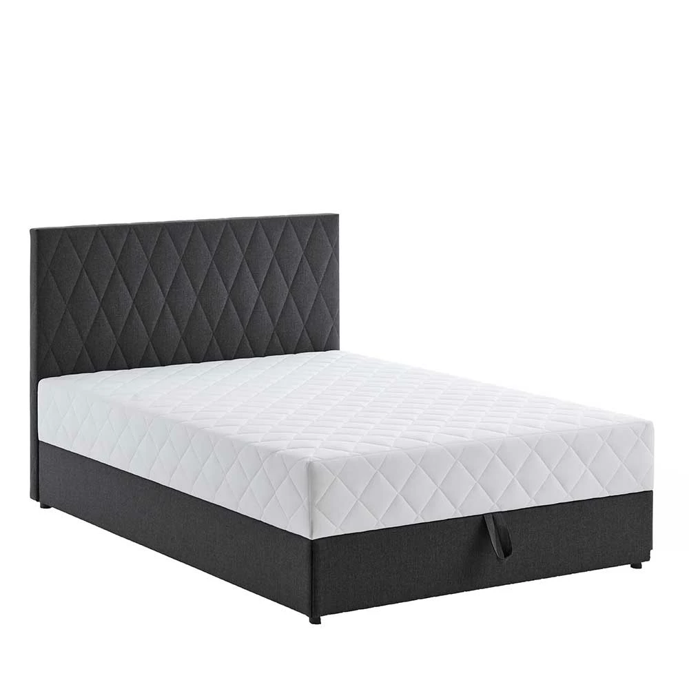 Polsterbett Mit Matratze H2 Und Bettkasten - Marianne