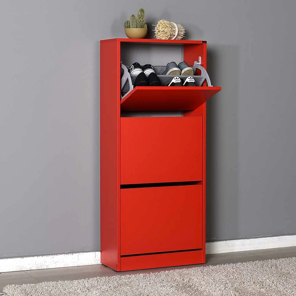 Roter Schrank Für Schuhe 51x119x26 Cm - Adine – Bild 3
