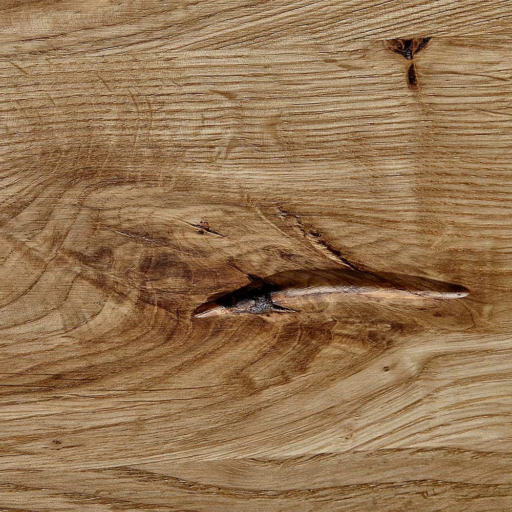 Rustikales Holzbett Mit Kopfteil Baumkante - Satton â Bild 6