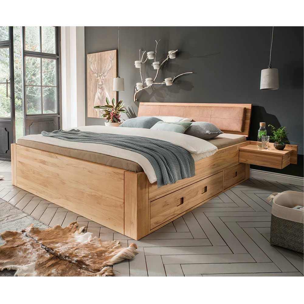 Schubkasten-Doppelbett Aus Holz - Rudacia (dreiteilig) – Bild 2