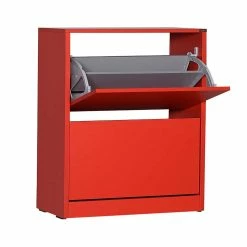 Schuhaufbewahrung In Rot Mit Zwei Klappen - Wrexham