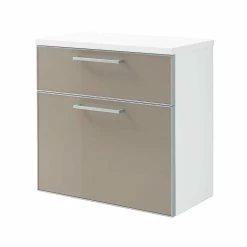 Schuhschränkchen Trowska In Weiß Taupe