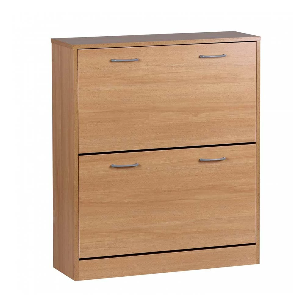 Schuhschrank Mit 2 Klappen In Buche Dekor - Betim – Bild 4