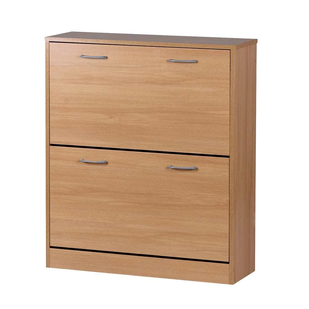 Schuhschrank Mit 2 Klappen In Buche Dekor - Betim