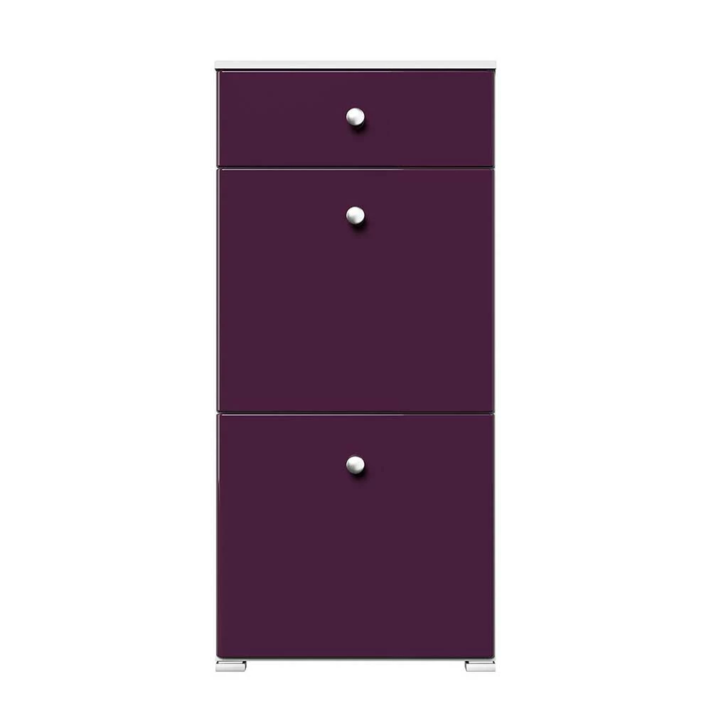 Schuhschrank Mit 2 KlappfĂ€chern & Schublade - Oblaka â Bild 3