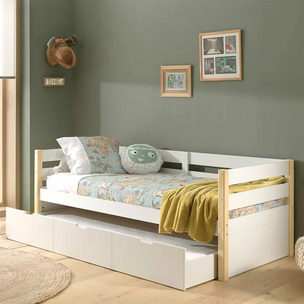 Skandi Kojenbett In Weiß & Kiefer - Ayfina – Bild 4