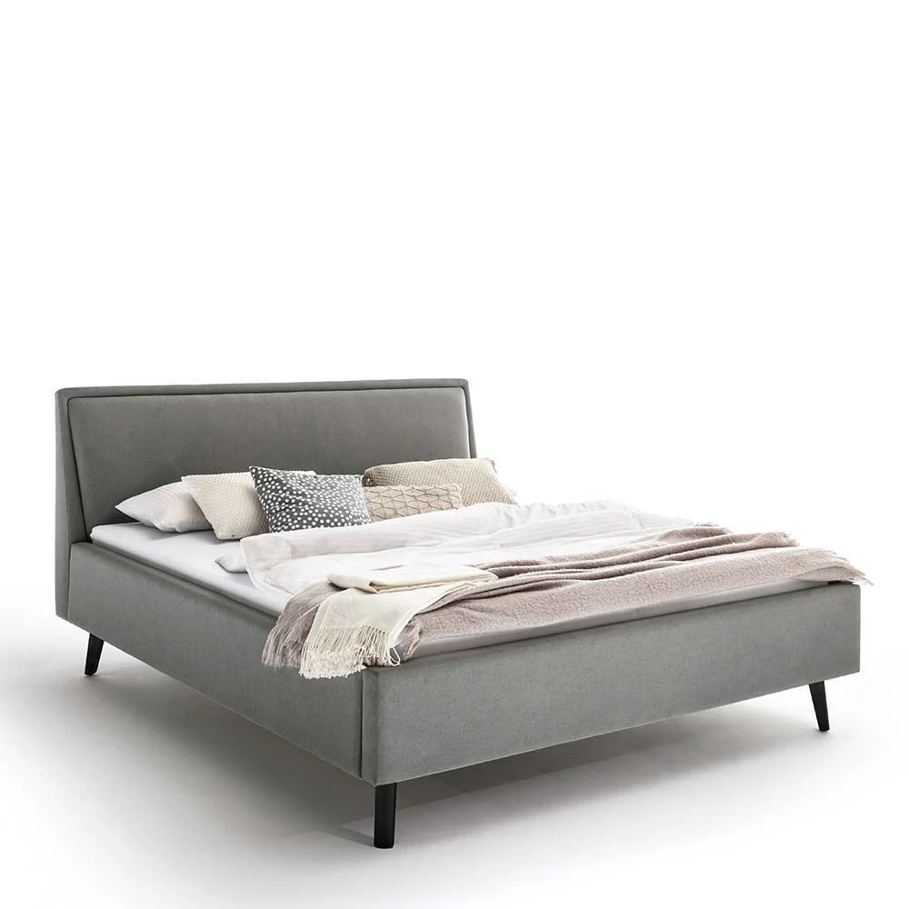 Skandi Polsterbett In Hellgrau & Schwarz - Stramo – Bild 3