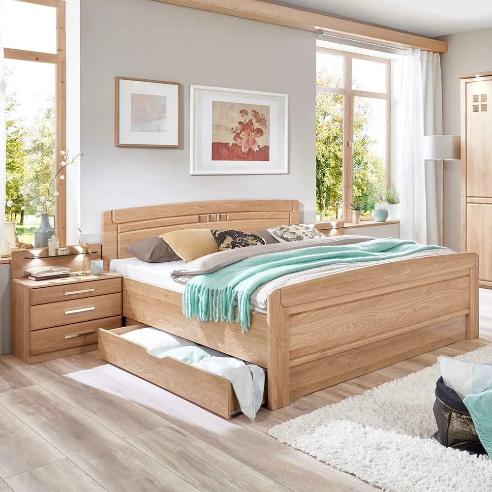 Stauraumbett Anlage Aus Eiche - Sendician (dreiteilig) â Bild 2