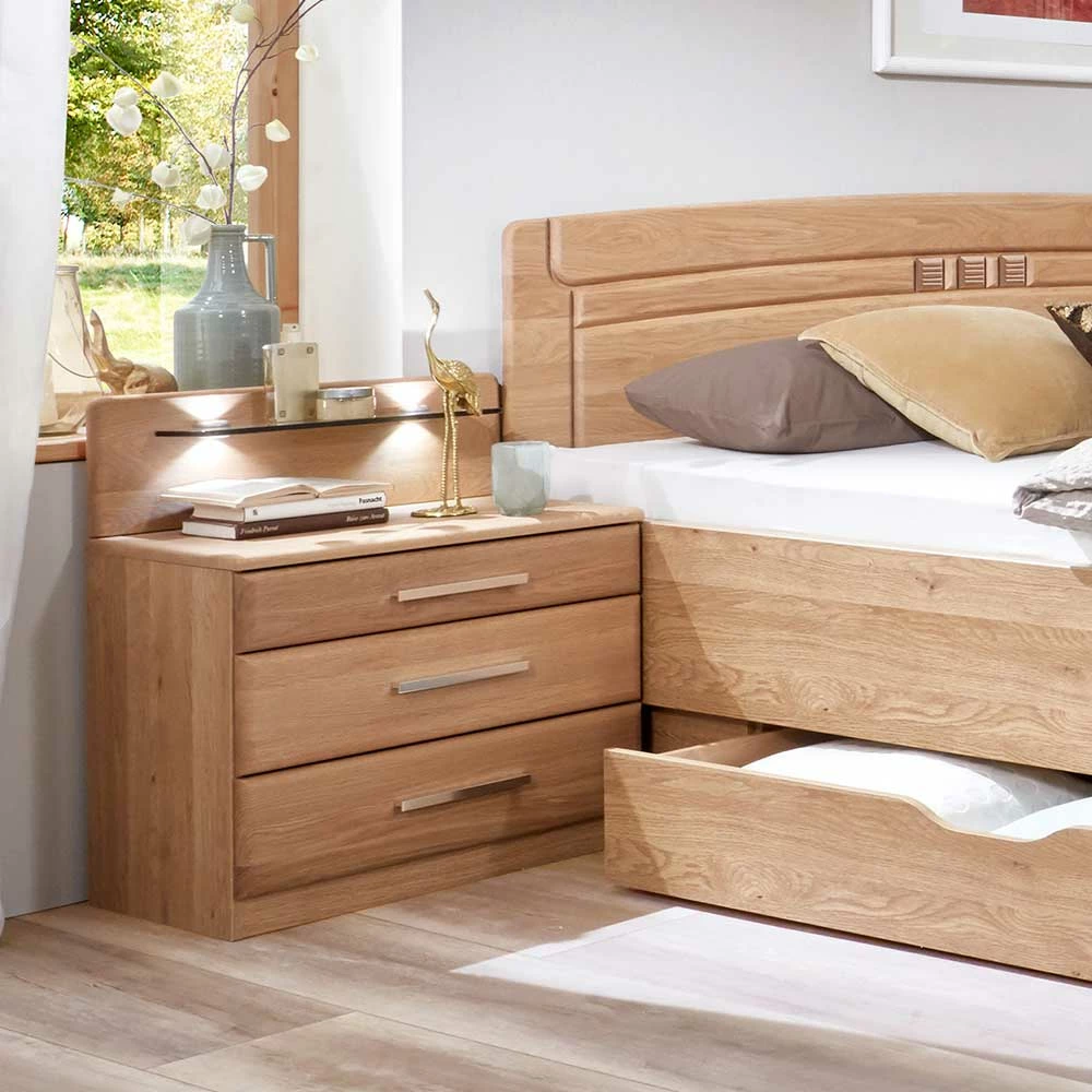 Stauraumbett Anlage Aus Eiche - Sendician (dreiteilig) â Bild 5