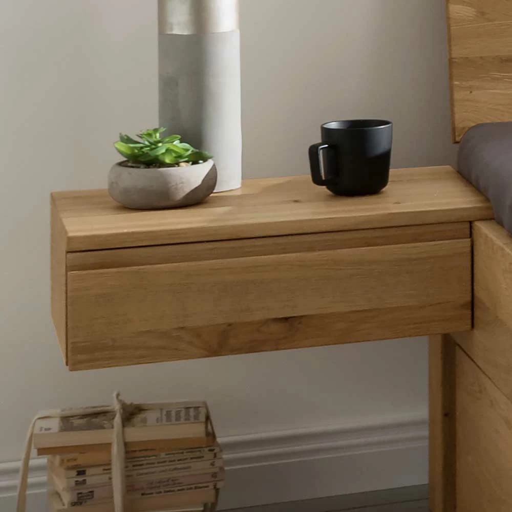 Stauraumbett & Hänge-Nachtkommoden - Zennian (dreiteilig) – Bild 5