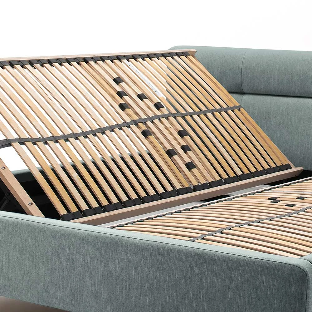 Stauraumbett In Hellem Blau & Eiche - Armele – Bild 6