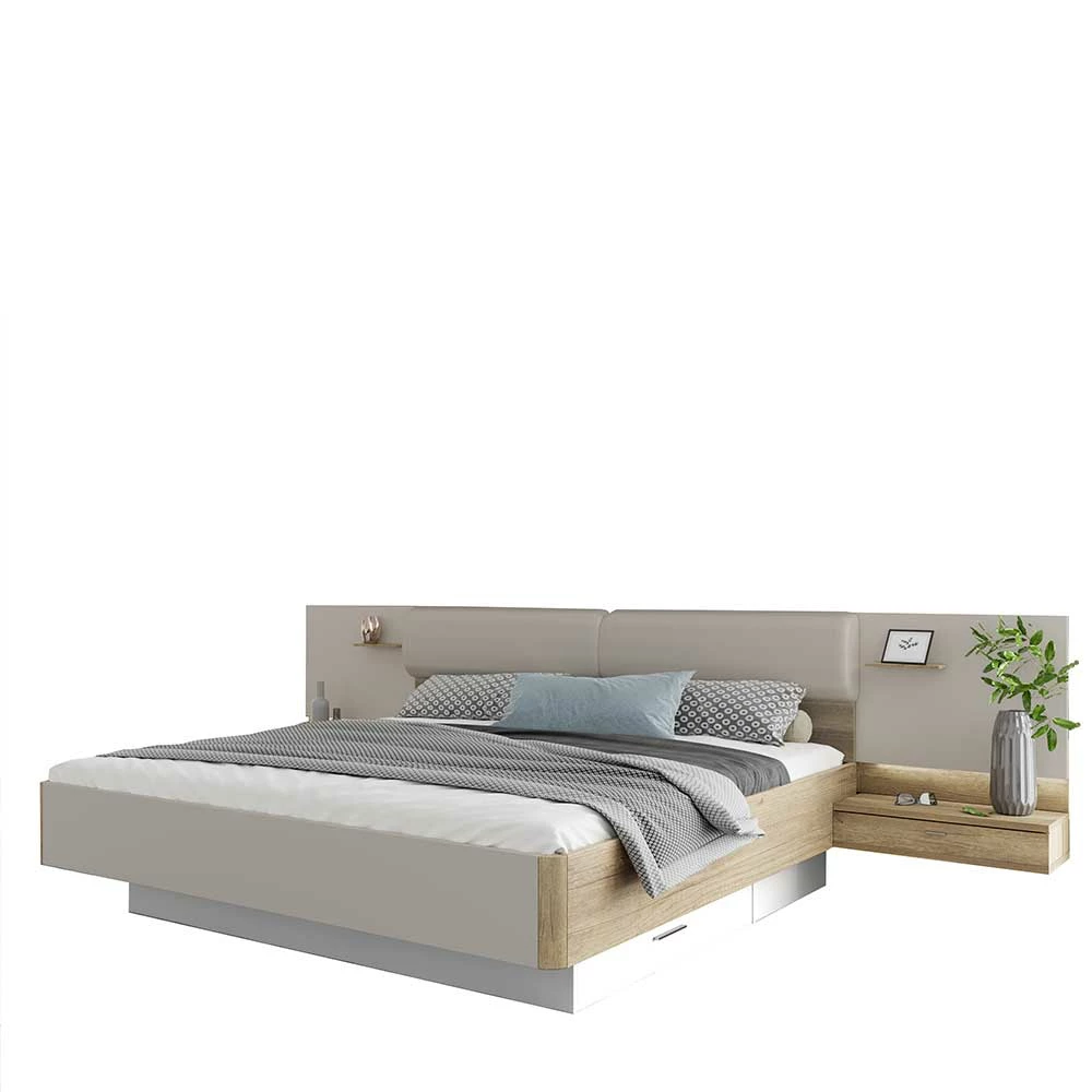 Stauraumbett Inklusive Nachtkommoden - Yanitas