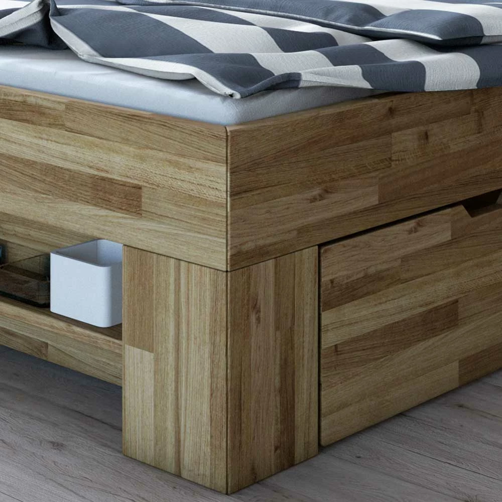 Stauraumbett & Nachtkommoden - Aktemus (dreiteilig) â Bild 3