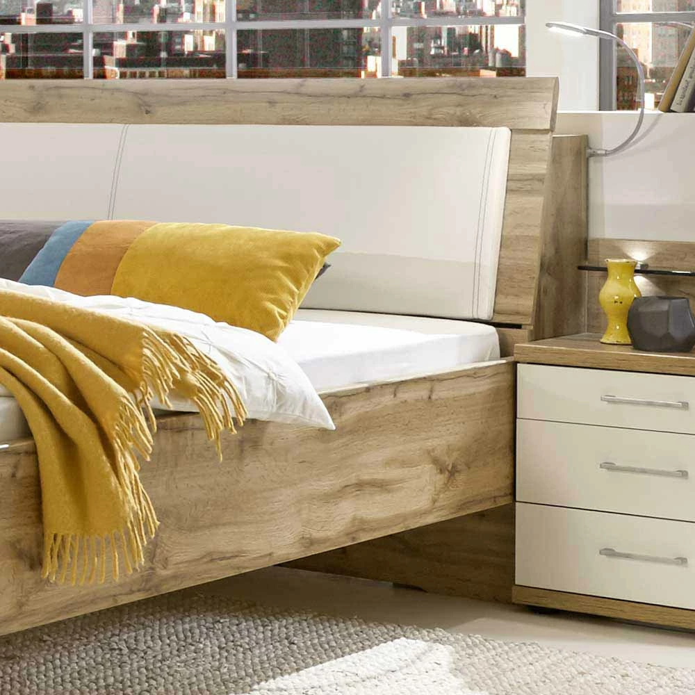 Stauraumbett Neriman Und Nachtkommoden Set (dreiteilig) – Bild 4