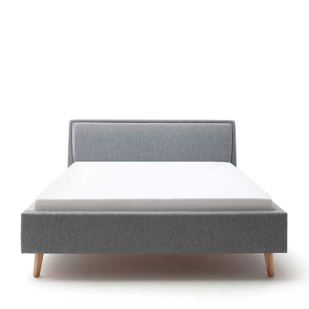 Stoffbett Im Skandinavischen Stil In Grau - Cepter – Bild 5