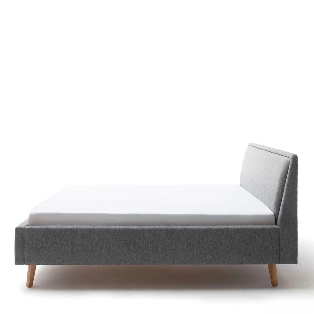 Stoffbett Im Skandinavischen Stil In Grau - Cepter – Bild 6