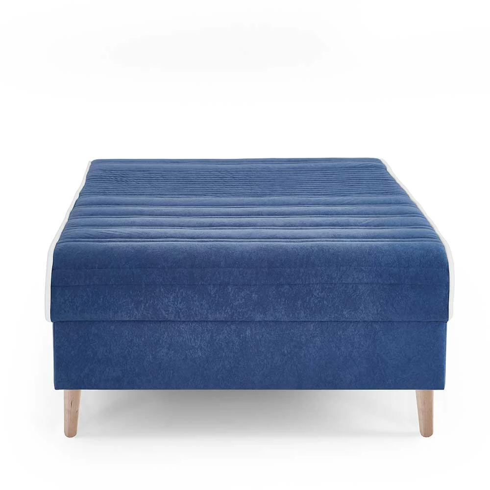 Verstellbare Daybed Polsterliege In Blau Samt - Blackbird – Bild 4