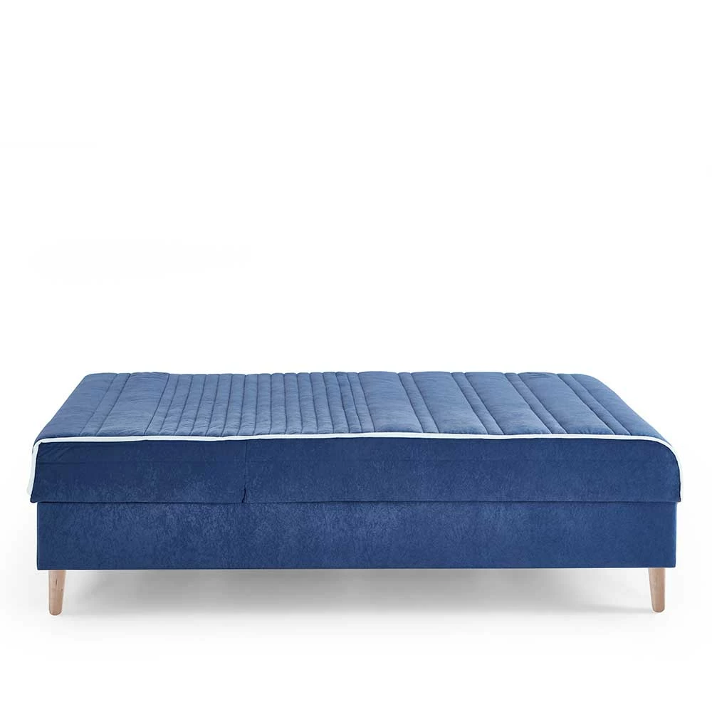 Verstellbare Daybed Polsterliege In Blau Samt - Blackbird – Bild 5