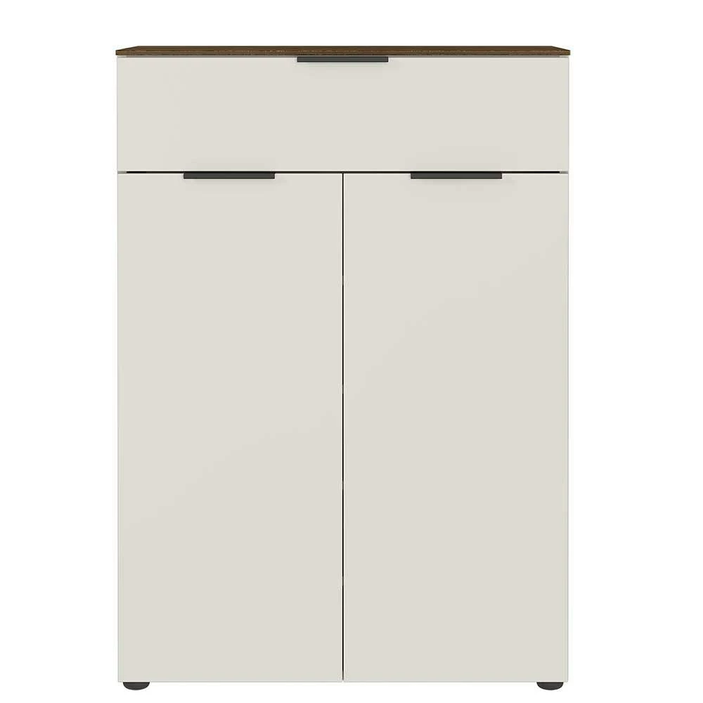 Vertiko Schuhschrank In Hellgrau & Nussbaum Optik - Bution – Bild 3