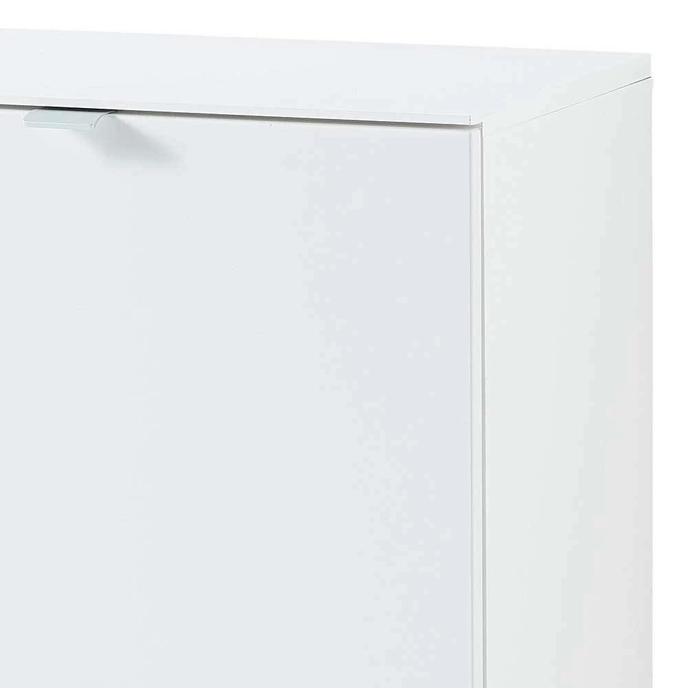 Weißer Klappen Schuhschrank 55x84x37 Cm - Indiesta – Bild 4