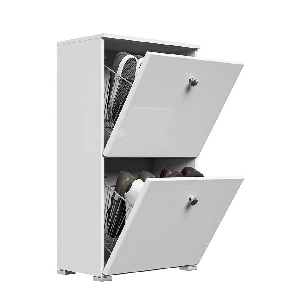 Weißer Schuhkipper Mit Schuhkörben Aus Metall - Izenzaia – Bild 4