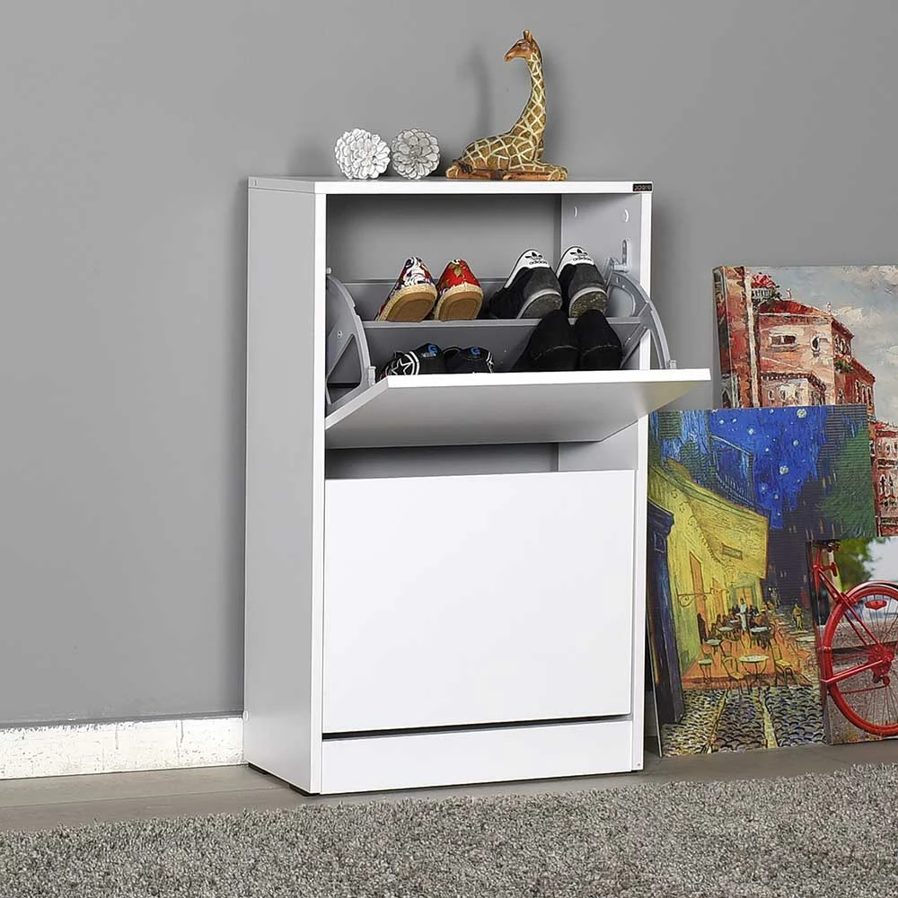 Weißer Schuhschrank Mit 26 Cm Tiefe - Corbit – Bild 3