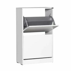 Weißer Schuhschrank Mit 26 Cm Tiefe - Corbit