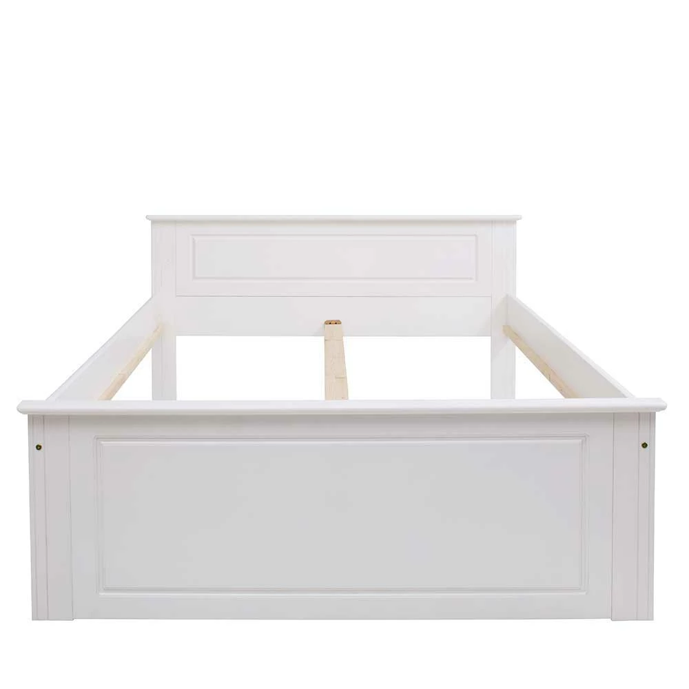 Weißes Bett & Nachttische - Velriva (dreiteilig) – Bild 3