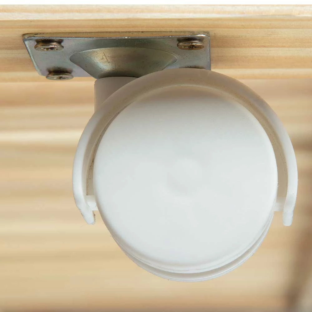 Weißes Bettgestell Mit Ausziehbett - Vodessa – Bild 6