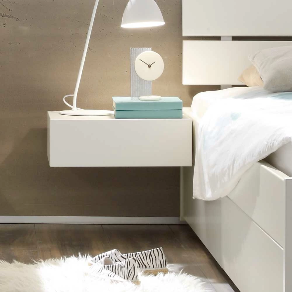 Weißes Einzelbett Haniata Aus Buche Massivholz – Bild 4