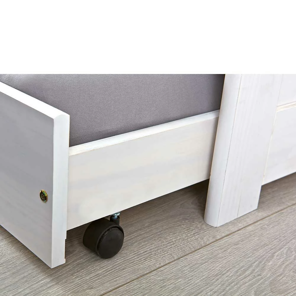 Weißes Funktionsbett Mit Rollrosten - Fistran – Bild 6